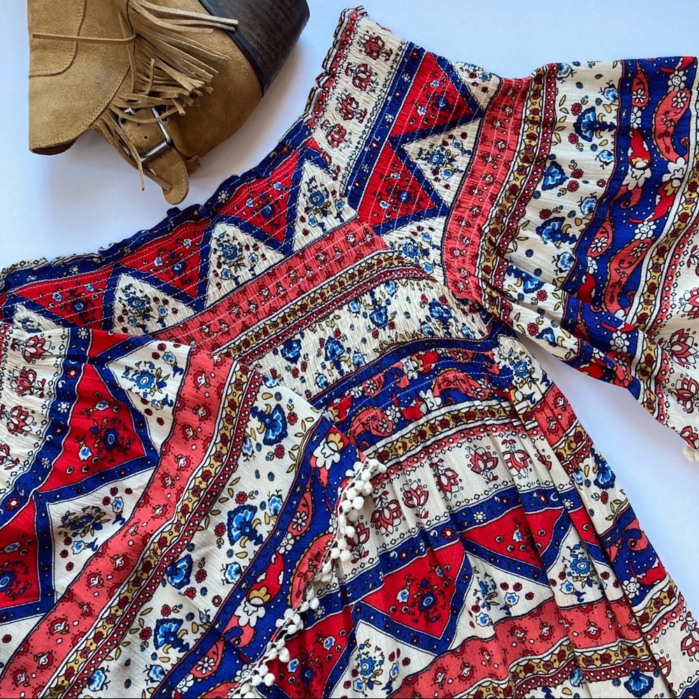 Off Shoulder Stretch Bell Sleeve Dress